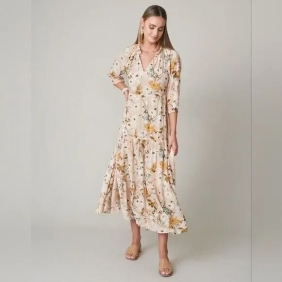 Spartina 449 Dresses & Skirts - Spartina 449 Adeline Midi Dress w/ Poppies